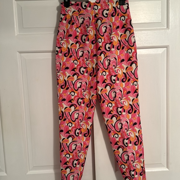 Zara pink patterned pants - Picture 7 of 7